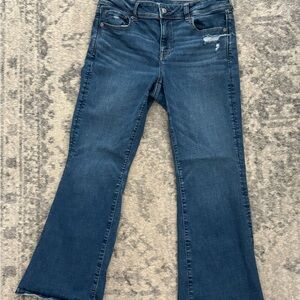 American Eagle Outfitters Dark Blue Flare Jeans
